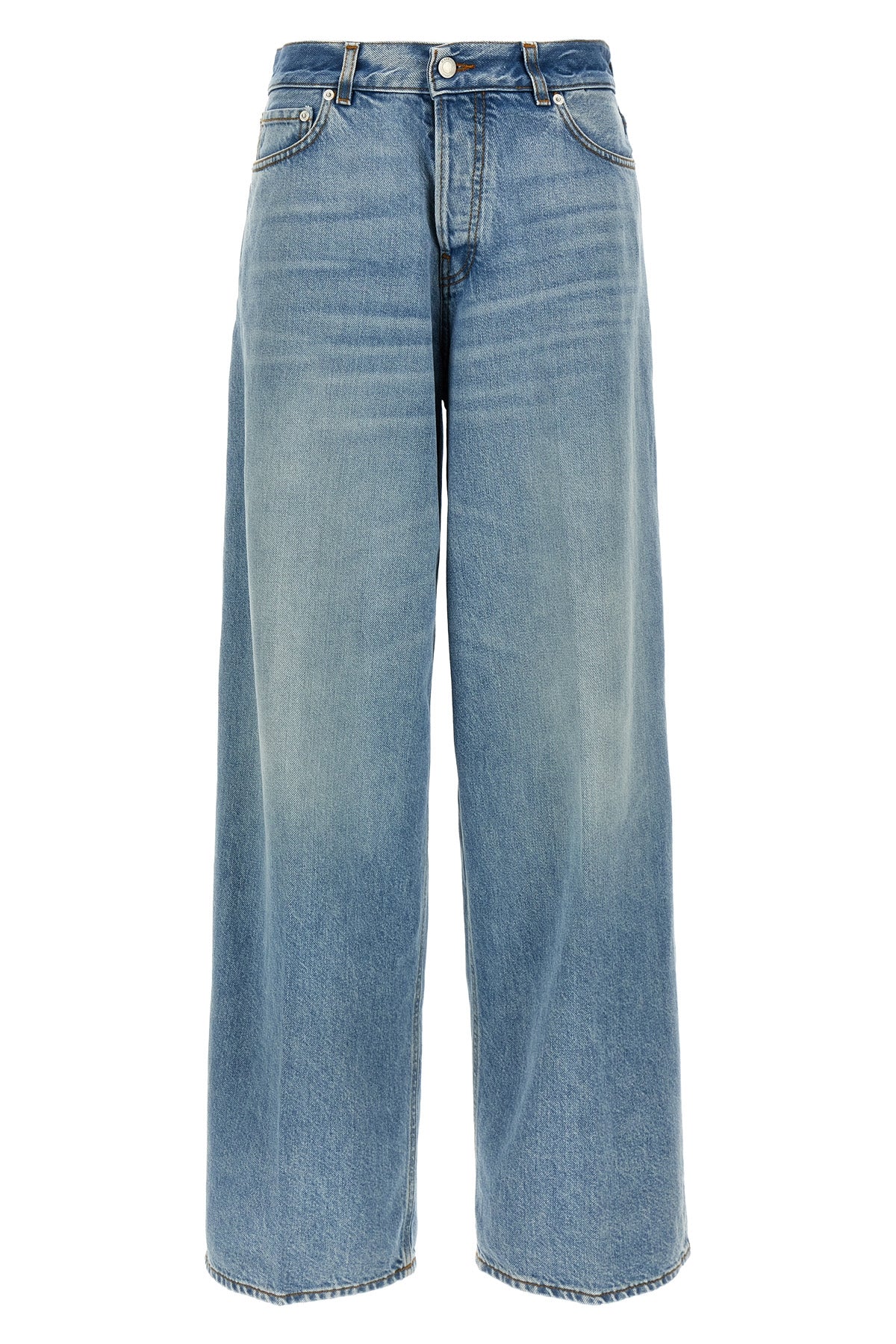 HAIKURE 28 high-waisted bethany jeans in delavé cotton denim