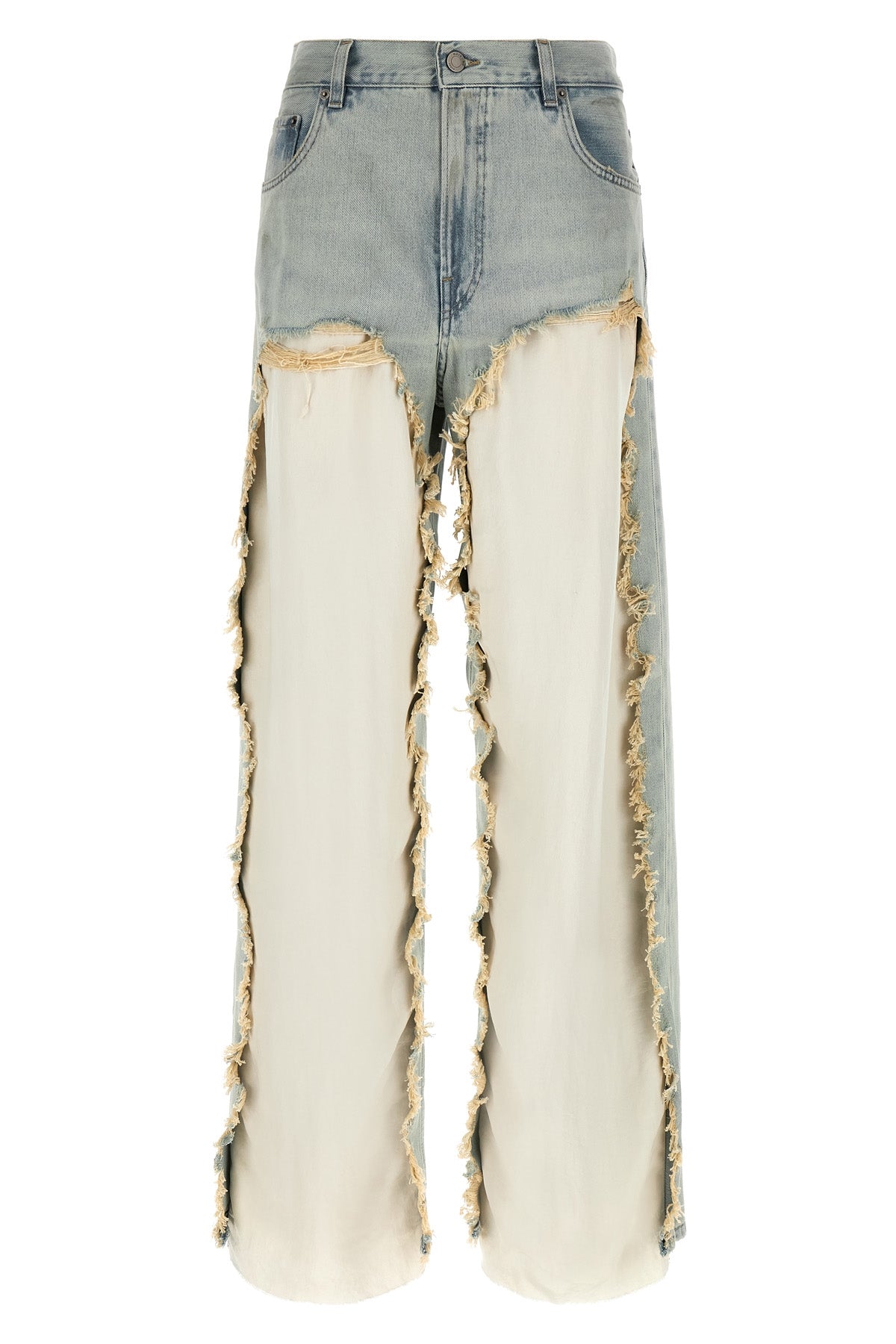 HAIKURE 29 bull bonnie used-effect cotton denim jeans