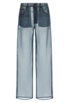 bonnie semi-transparent silk trousers