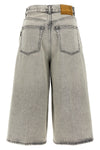 cropped cotton denim belle pearl grey jeans
