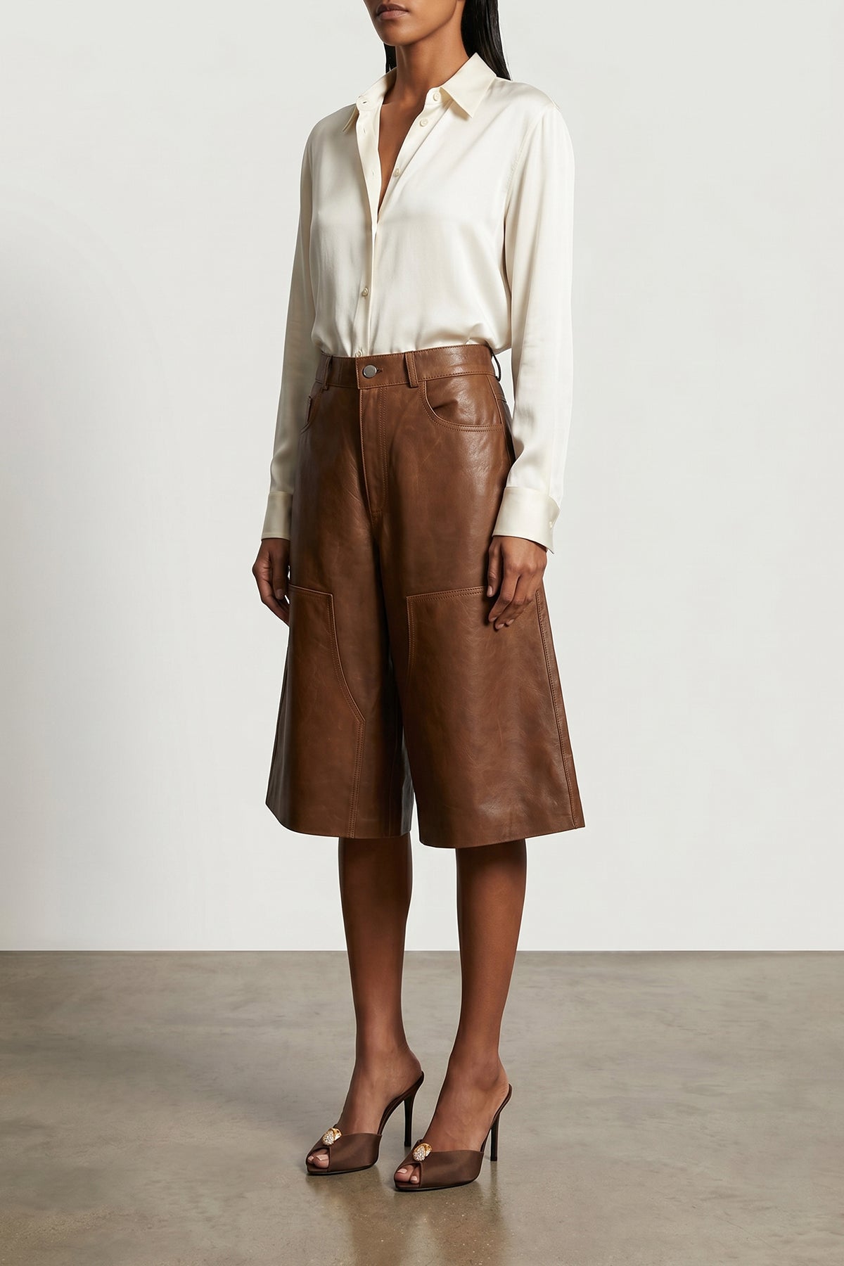 HAIKURE 24 haikures leather legacy bermuda shorts redefine casual tailoring through a lo