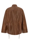 the victoria l silky leather overshirt by haikure redefines the volumes of the c