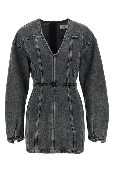 cotton denim mini dress