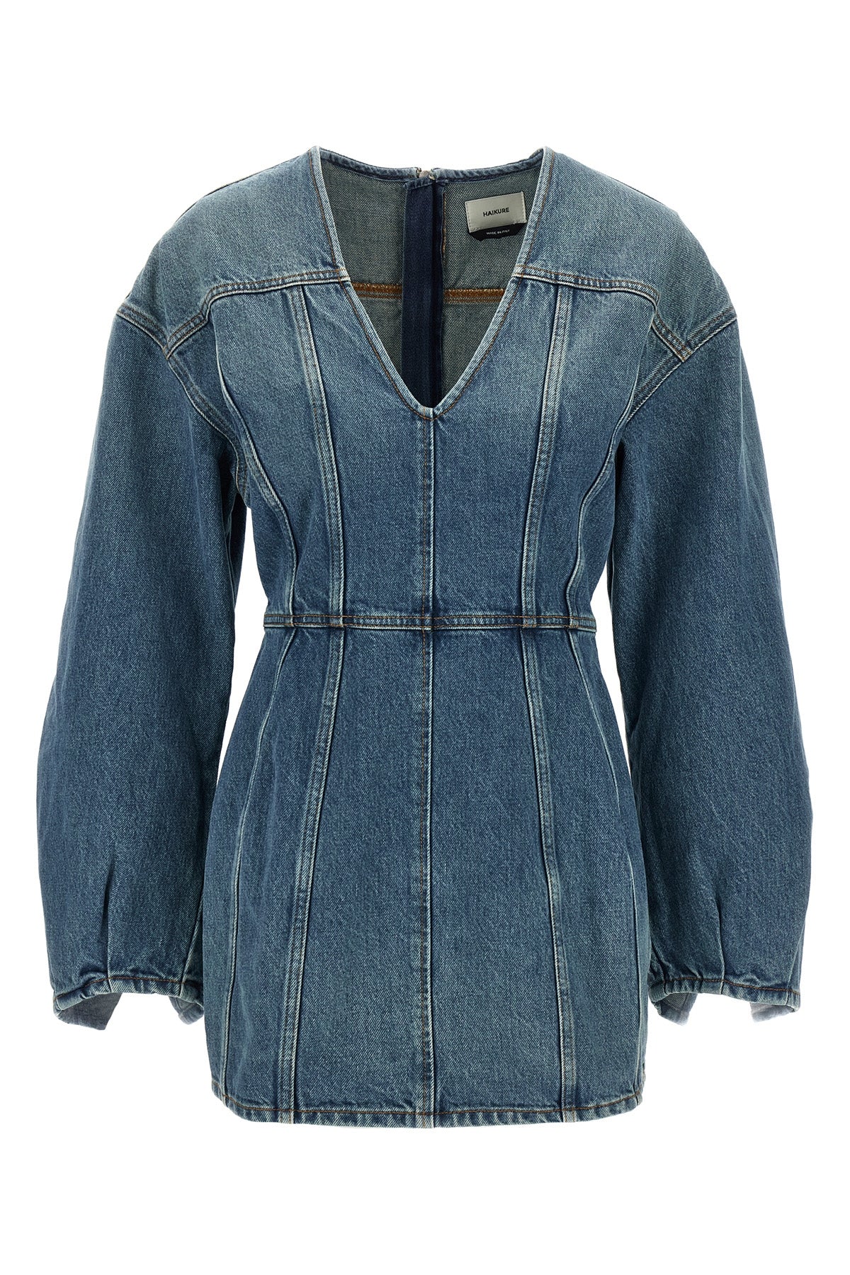 cotton denim mini dress