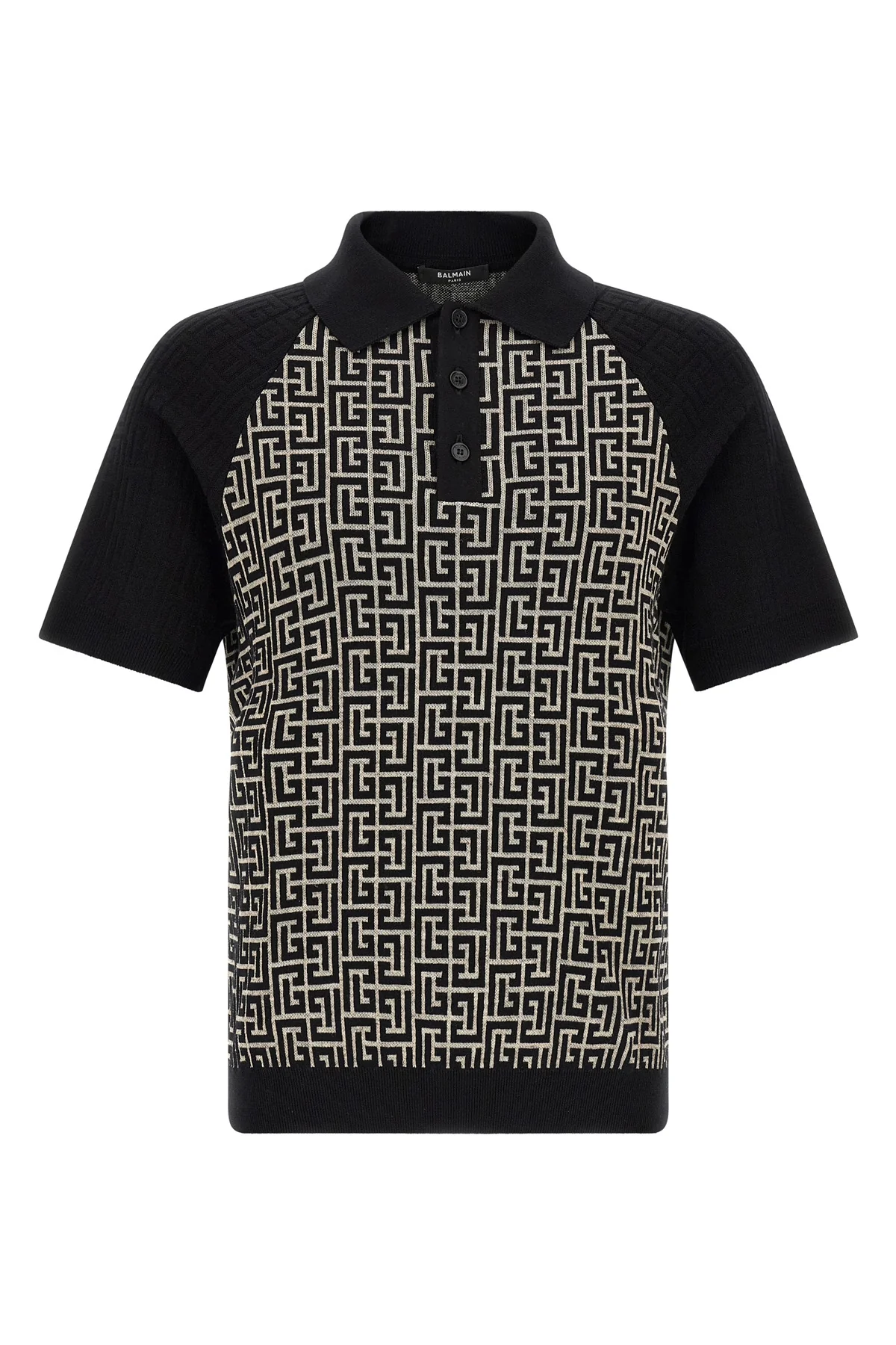 the balmain short-sleeved polo shirt