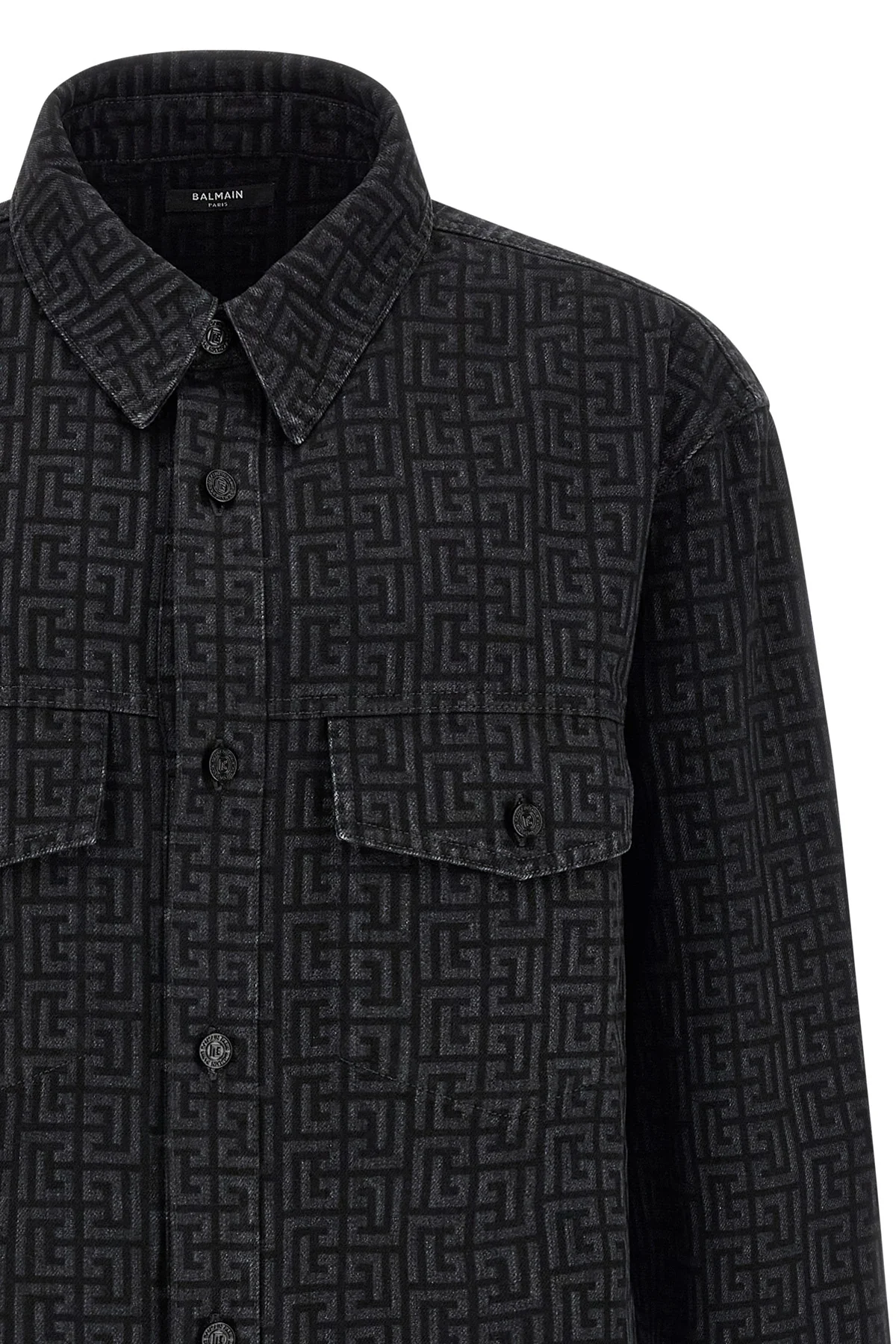 the balmain pure cotton overshirt