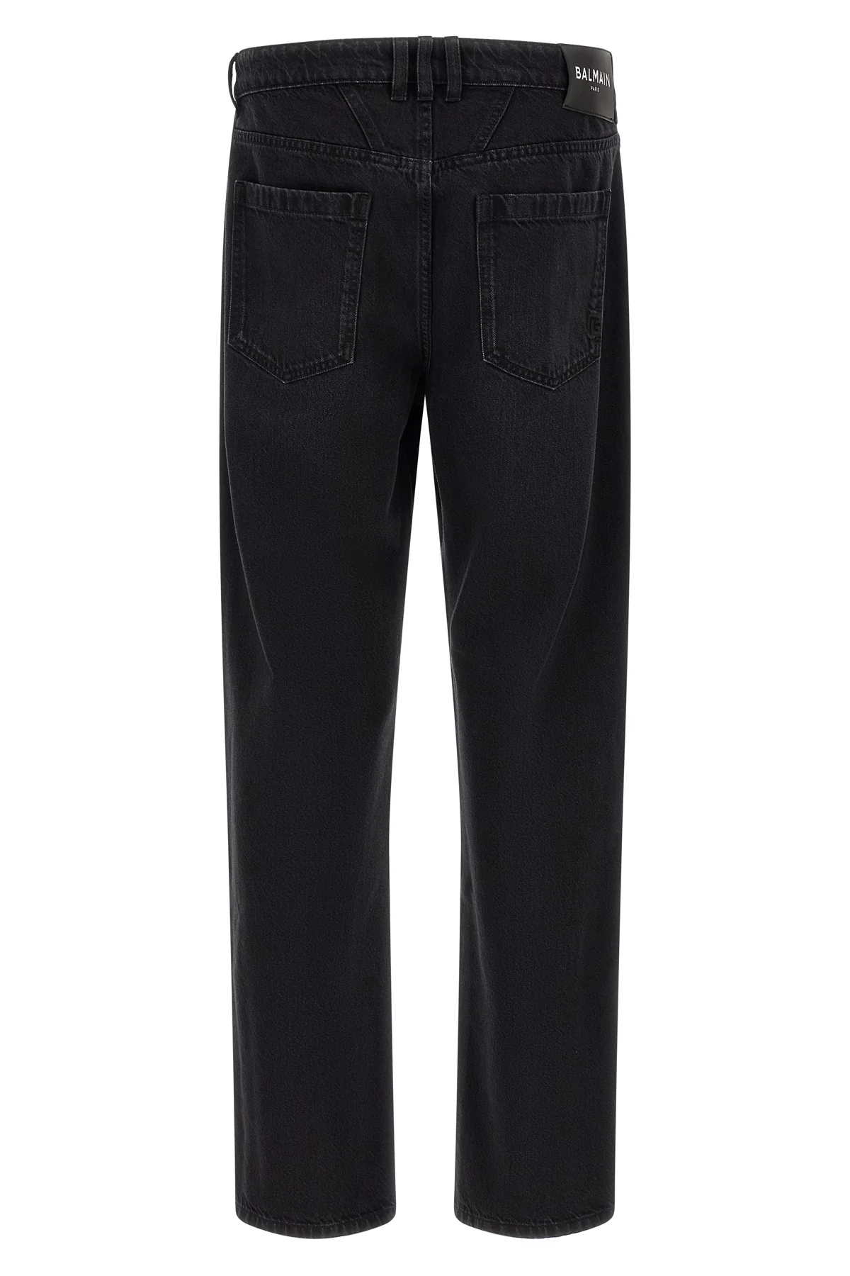 BALMAIN 31 balmain jeans in washed black cotton denim