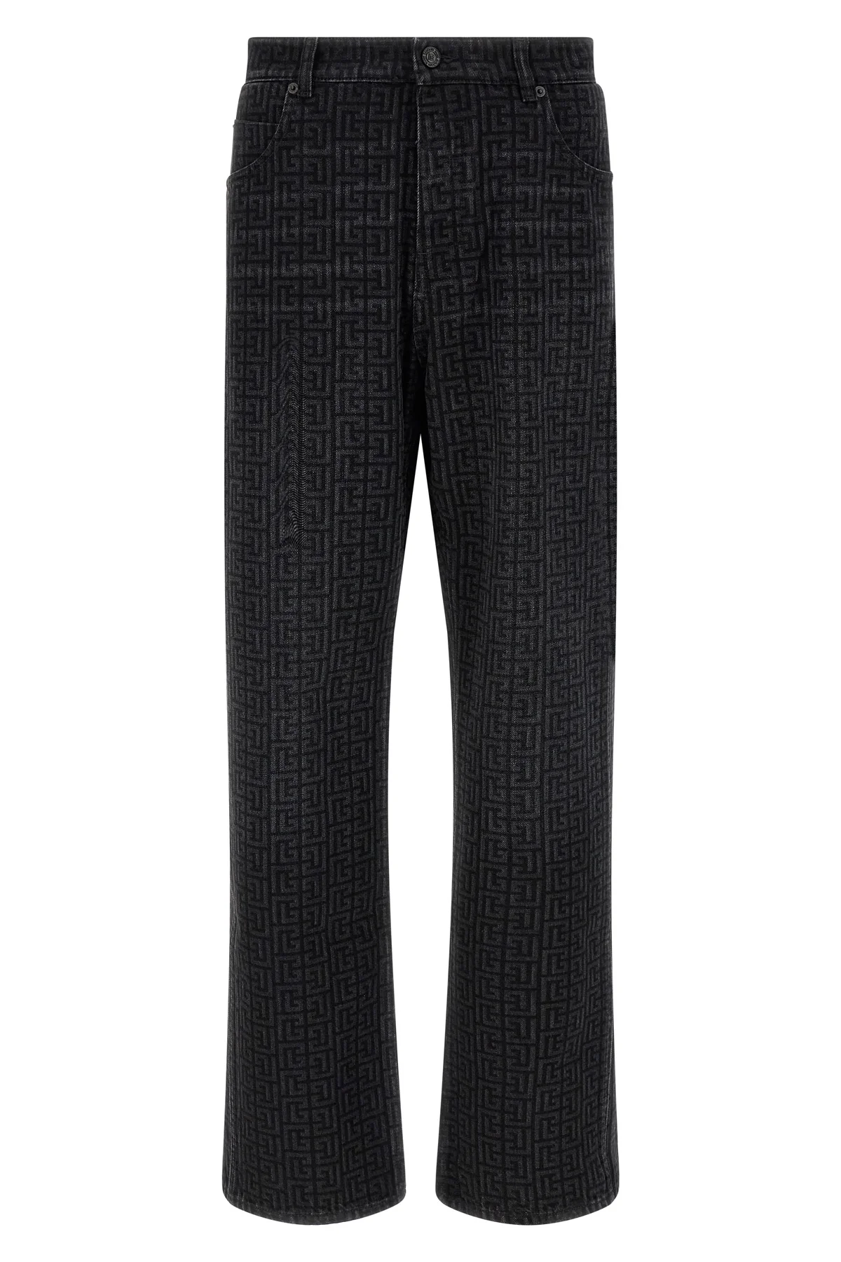 balmain black wash denim jeans