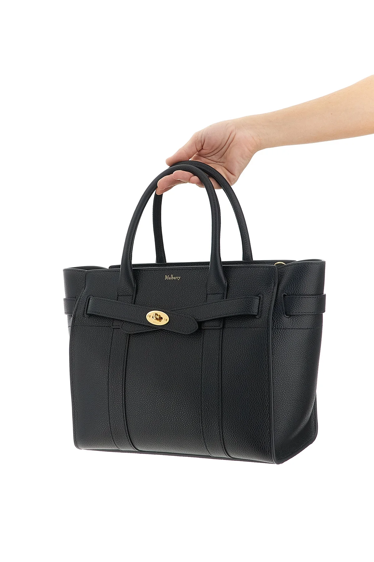MULBERRY OS shopping small zipped bayswater garnet leather