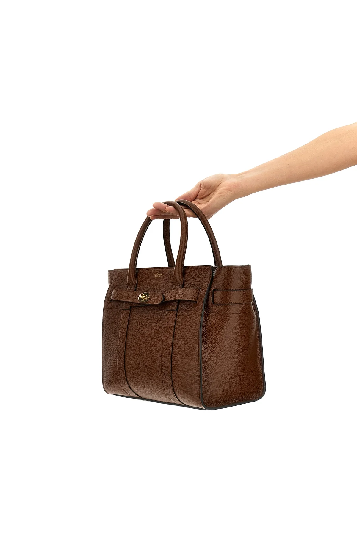 MULBERRY OS shopping small zipped bayswater garnet leather