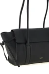 the mulberry soft bayswater small shoulder bag in black hammered calf leather
