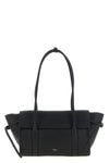 the mulberry soft bayswater small shoulder bag in black hammered calf leather