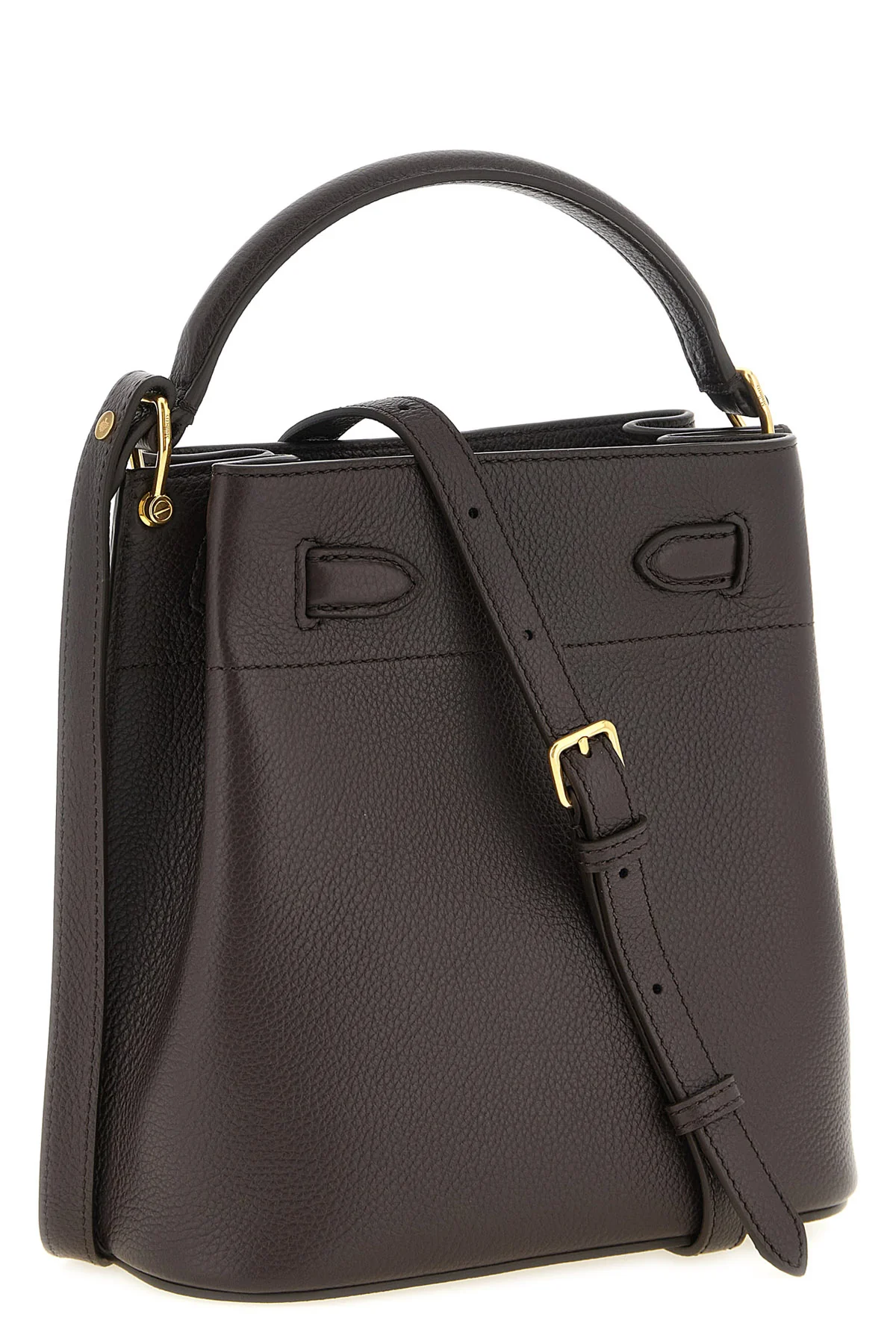 MULBERRY OS the mulberry islington small bucket bag in hammered calf leather defines a str