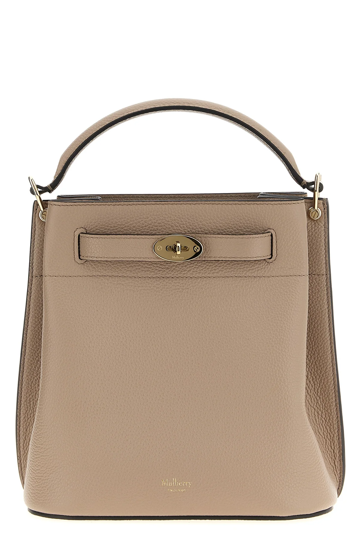 MULBERRY OS small islington bucket bag in hammered leather