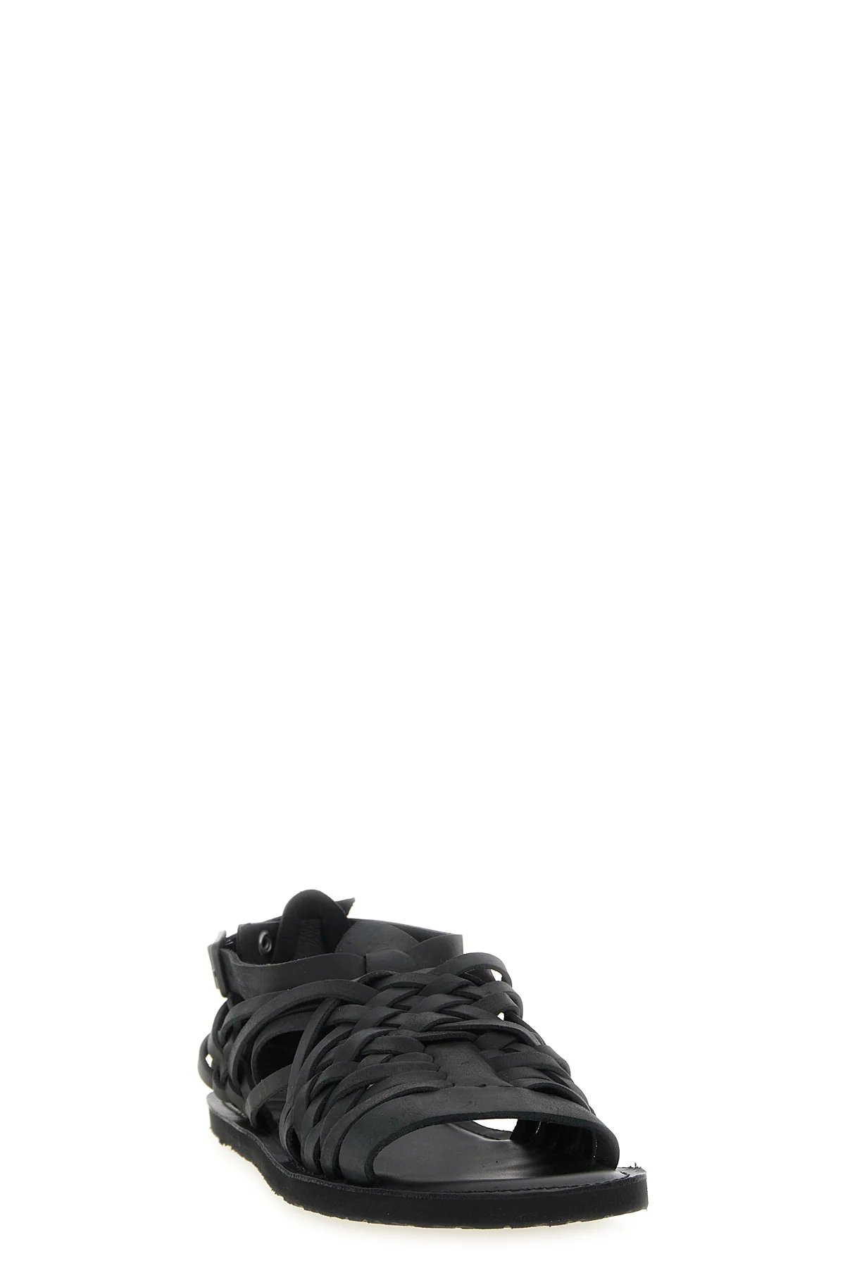 YOHJI YAMAMOTO 5 oiled cowhide leather sandals inspired by traditional mexican handcrafted footwe