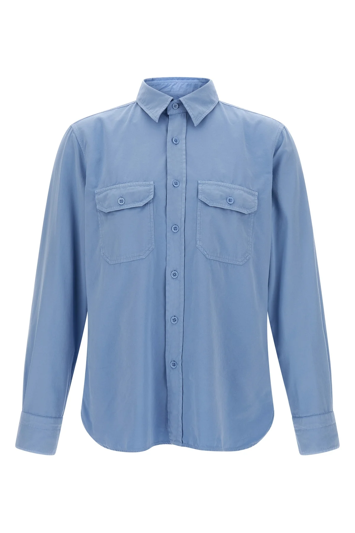 TOM FORD 42 cm cotton and silk faille shirt