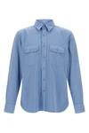 cotton and silk faille shirt