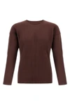 color pleats pleated t-shirt
