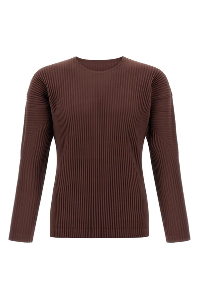 color pleats pleated t-shirt