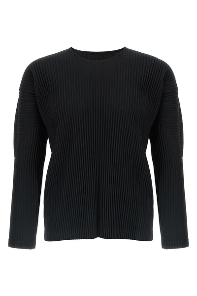 basics pleated t-shirt