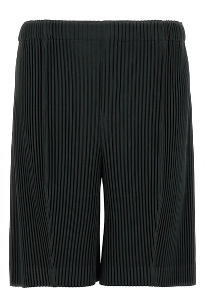 homme pleated monthly colors: august bermuda shorts