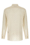 all over paisley print crepe de chine silk shirt