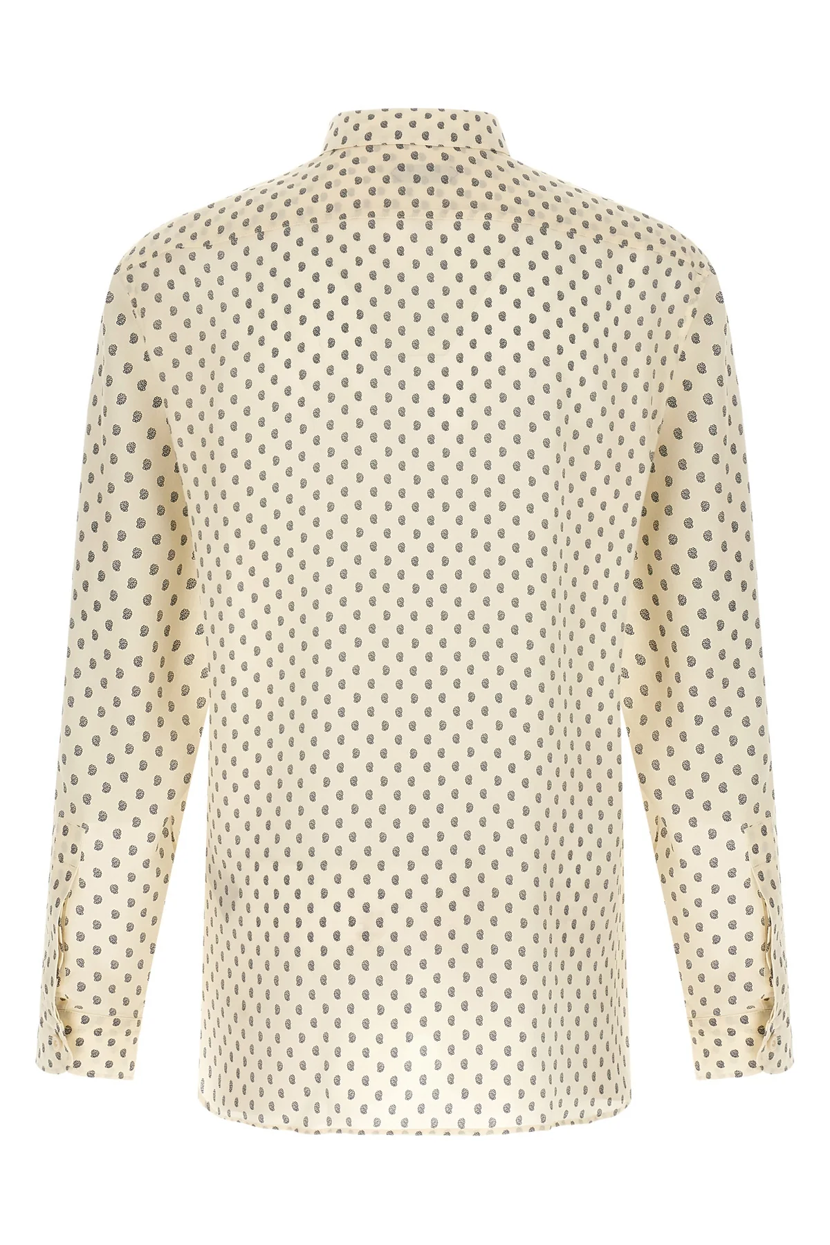 all over paisley print crepe de chine silk shirt