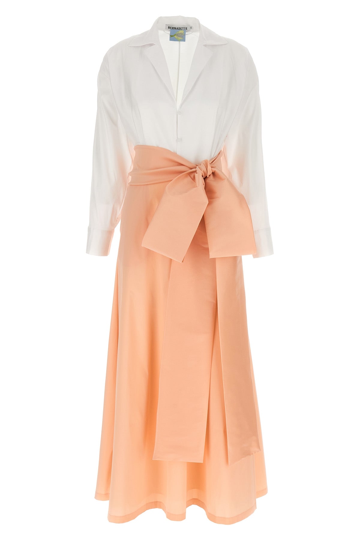 BERNADETTE 36 long clarence dress in cotton blend