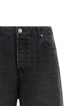 garment-dyed cotton denim bermuda shorts