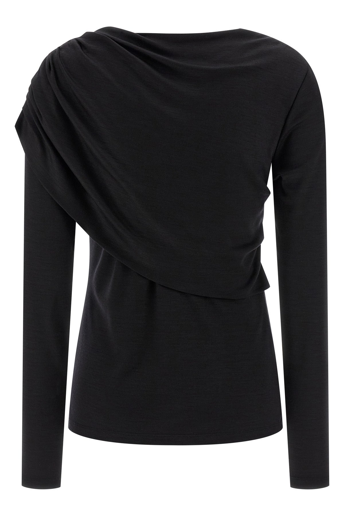 ISABEL MARANT 40 asna draped wool jersey top