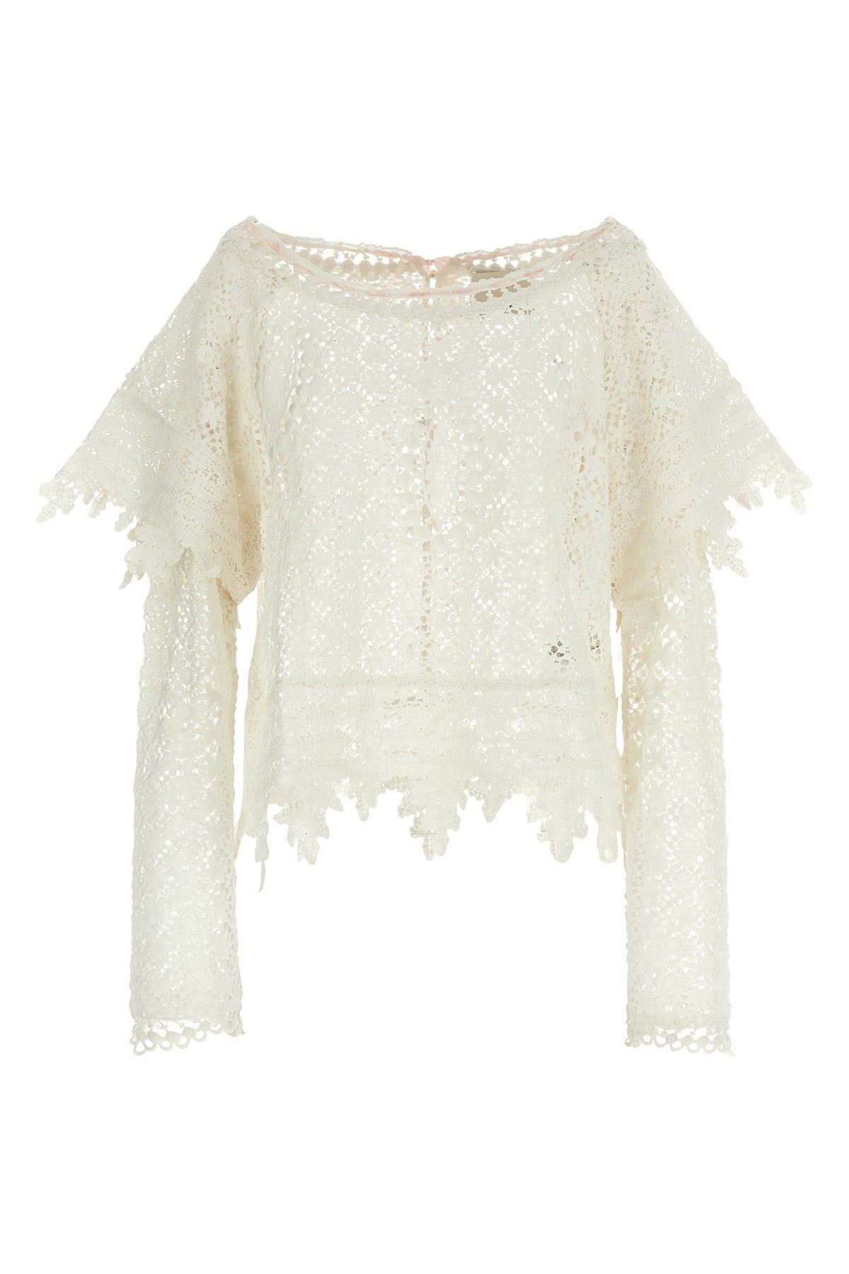 ISABEL MARANT 36 hyliana cotton crochet sweater i dont see