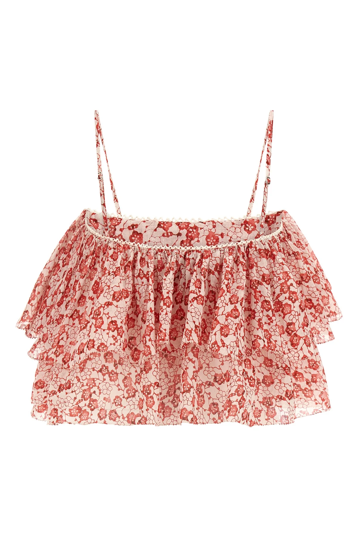 erisa all-over flower-print cotton top