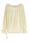 dalyna cotton mesh blouse
