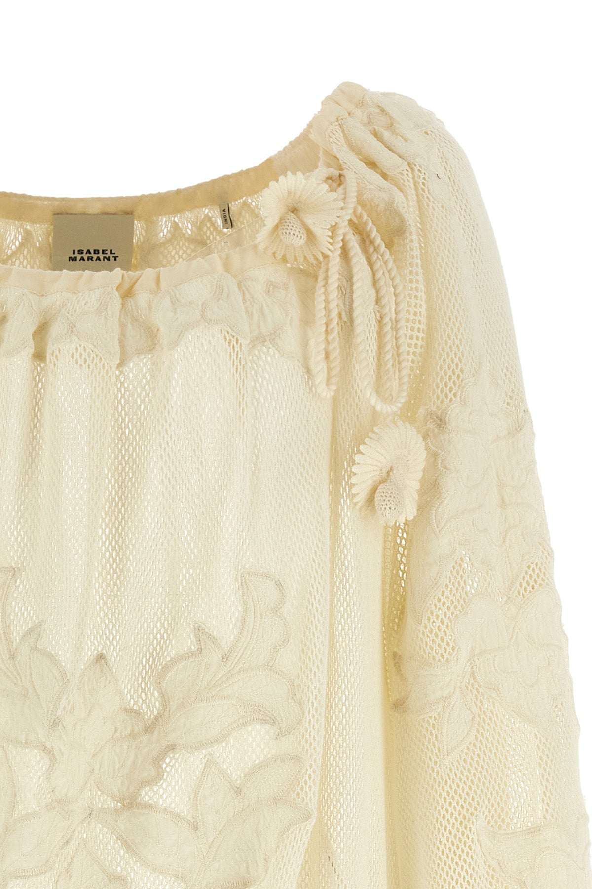 dalyna cotton mesh blouse