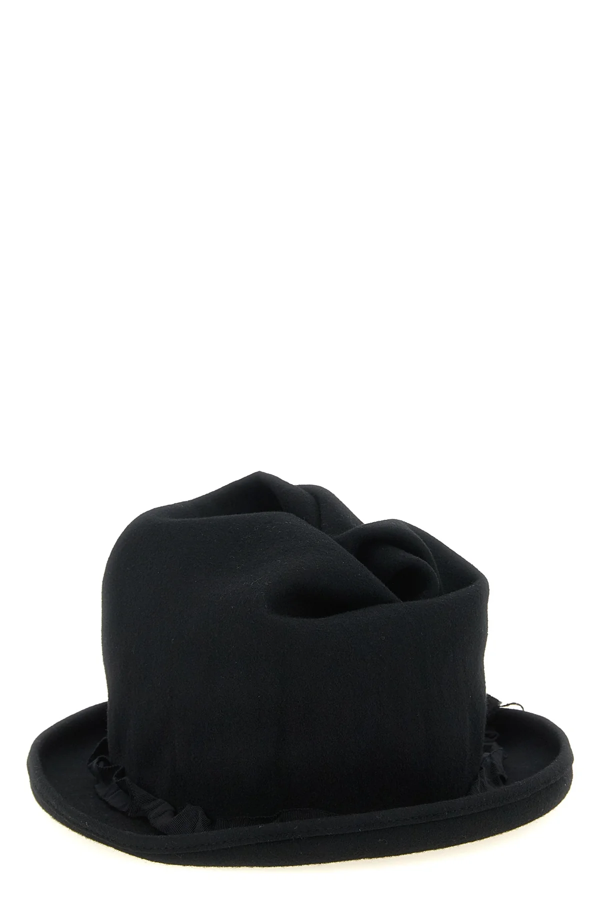 YOHJI YAMAMOTO 3 the yohji yamamoto pure black wool hat