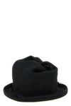 the yohji yamamoto pure black wool hat