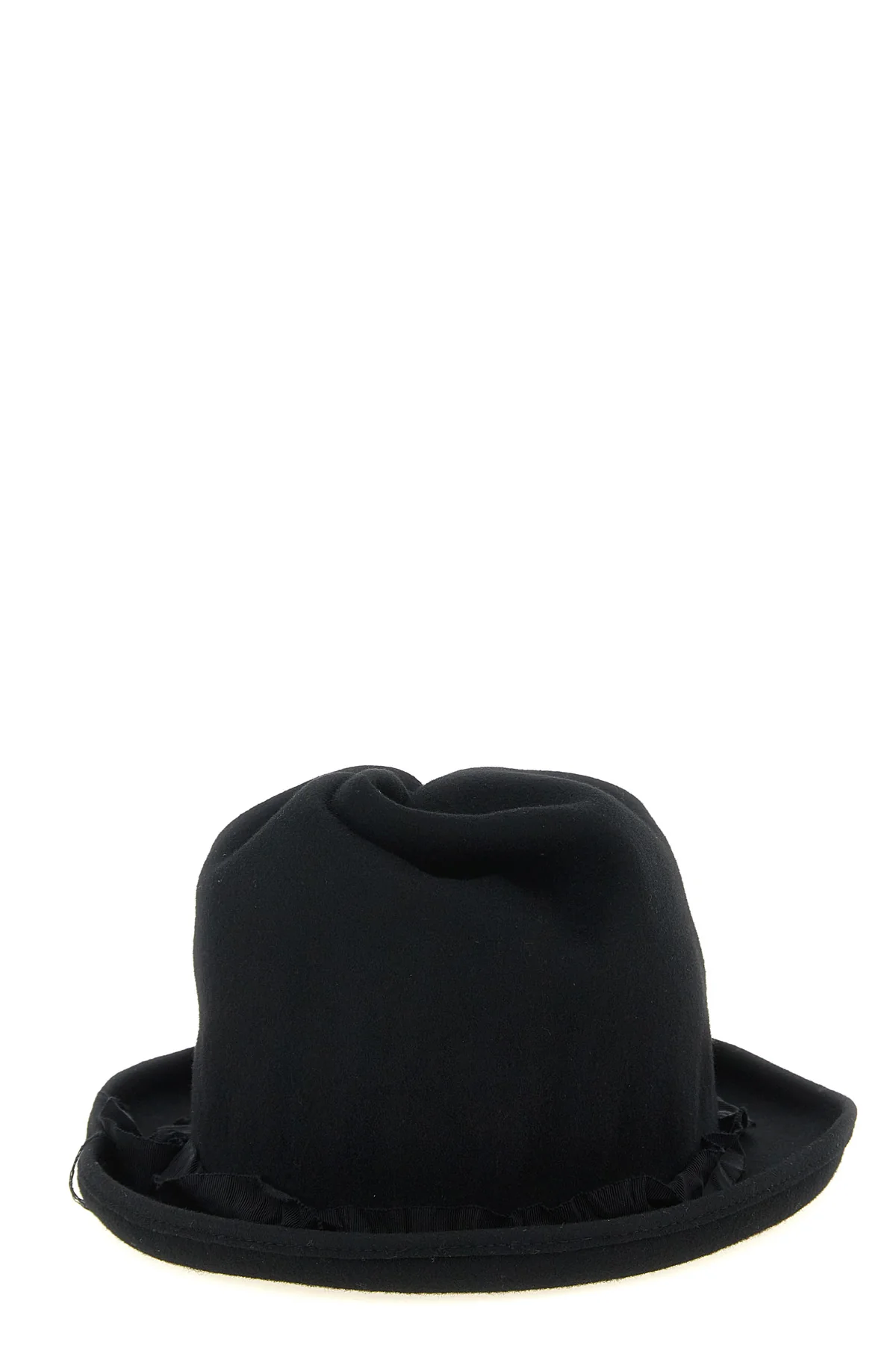 the yohji yamamoto pure black wool hat