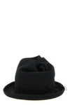 the yohji yamamoto pure black wool hat