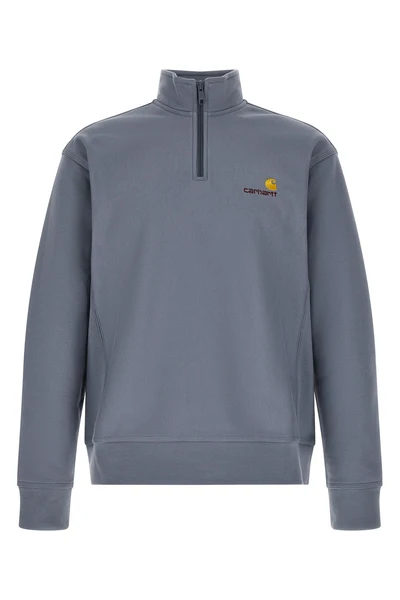 american script cotton blend sweatshirt