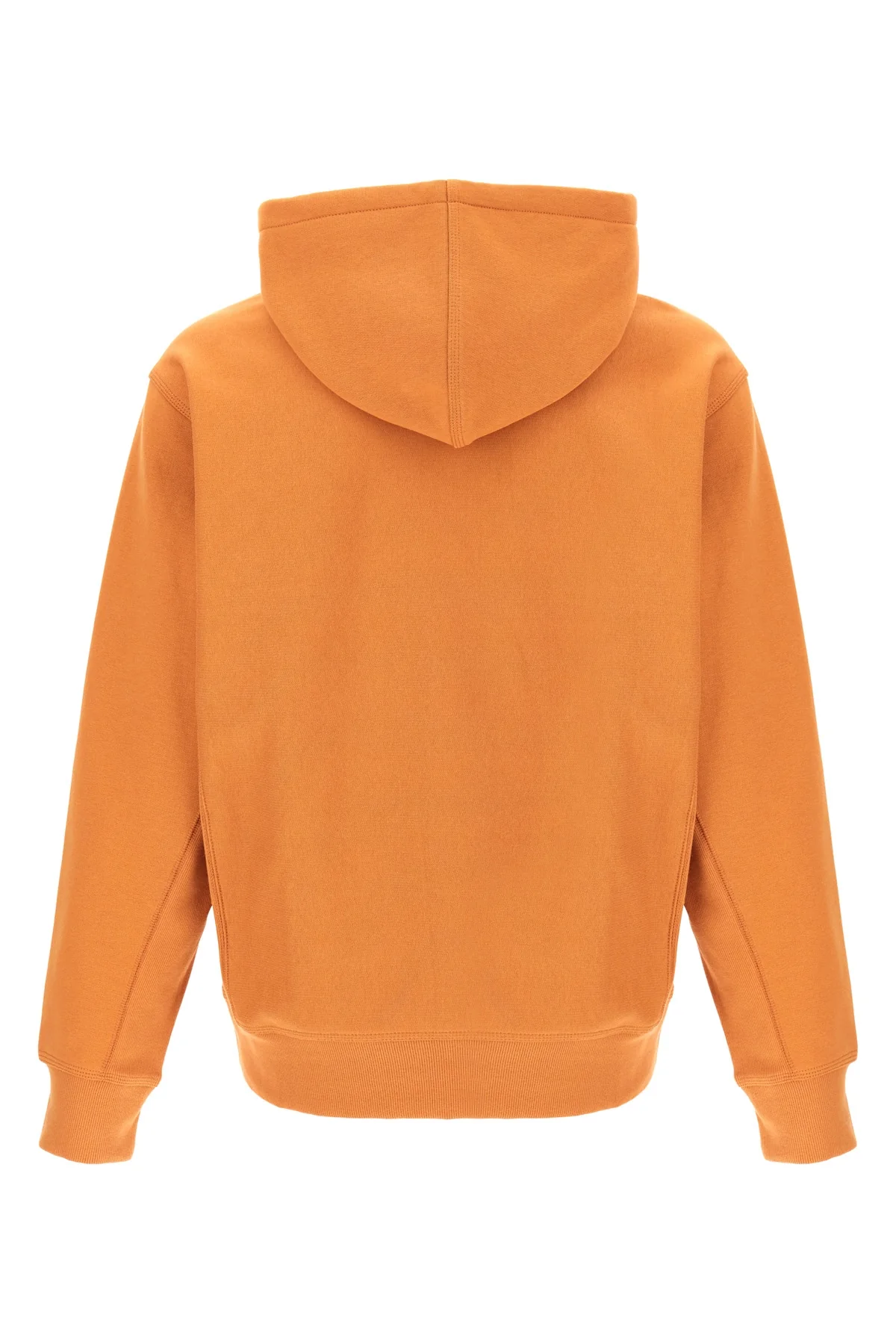 american script cotton blend hoodie