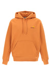 american script cotton blend hoodie