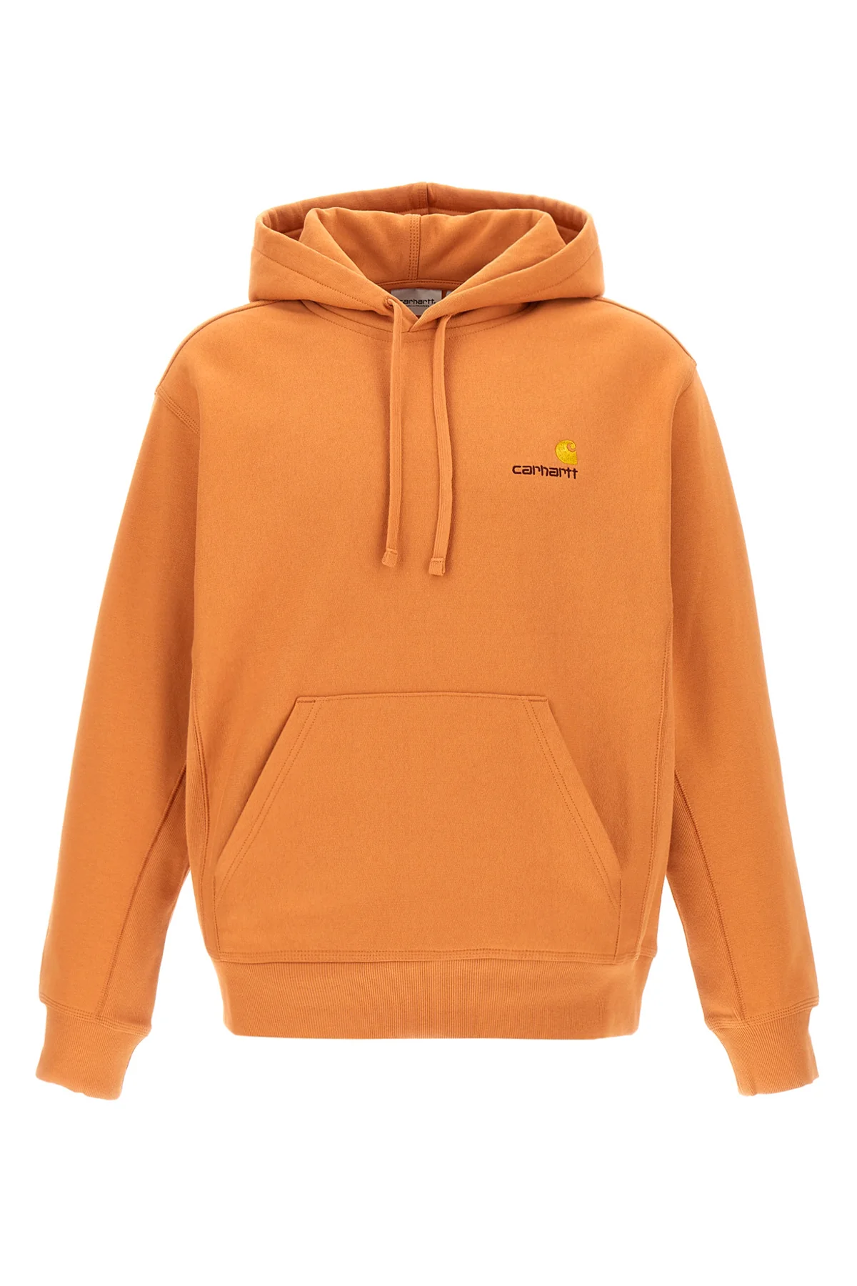 american script cotton blend hoodie