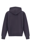 american script cotton blend hoodie