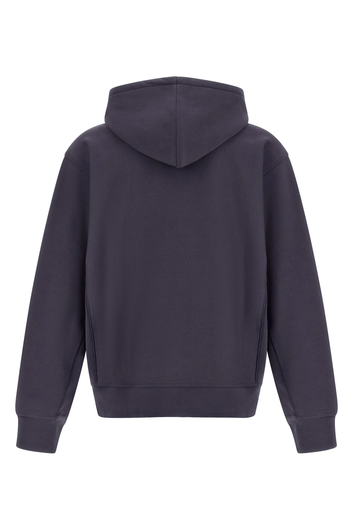 american script cotton blend hoodie