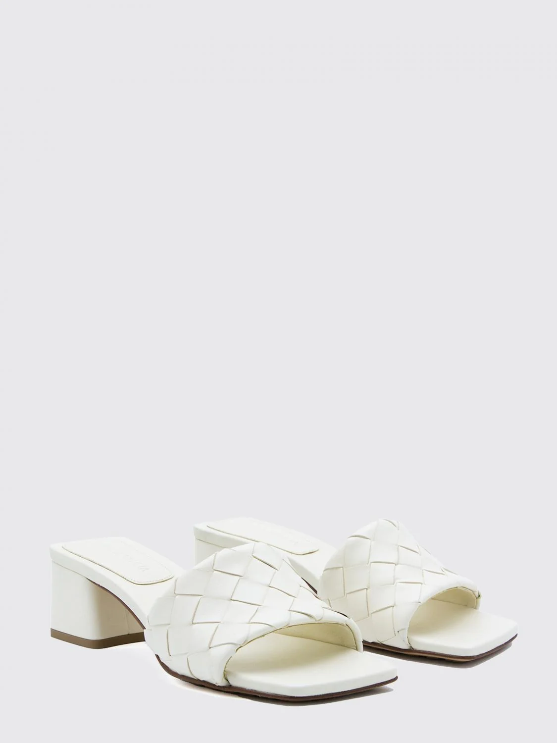 parco woven leather mules
