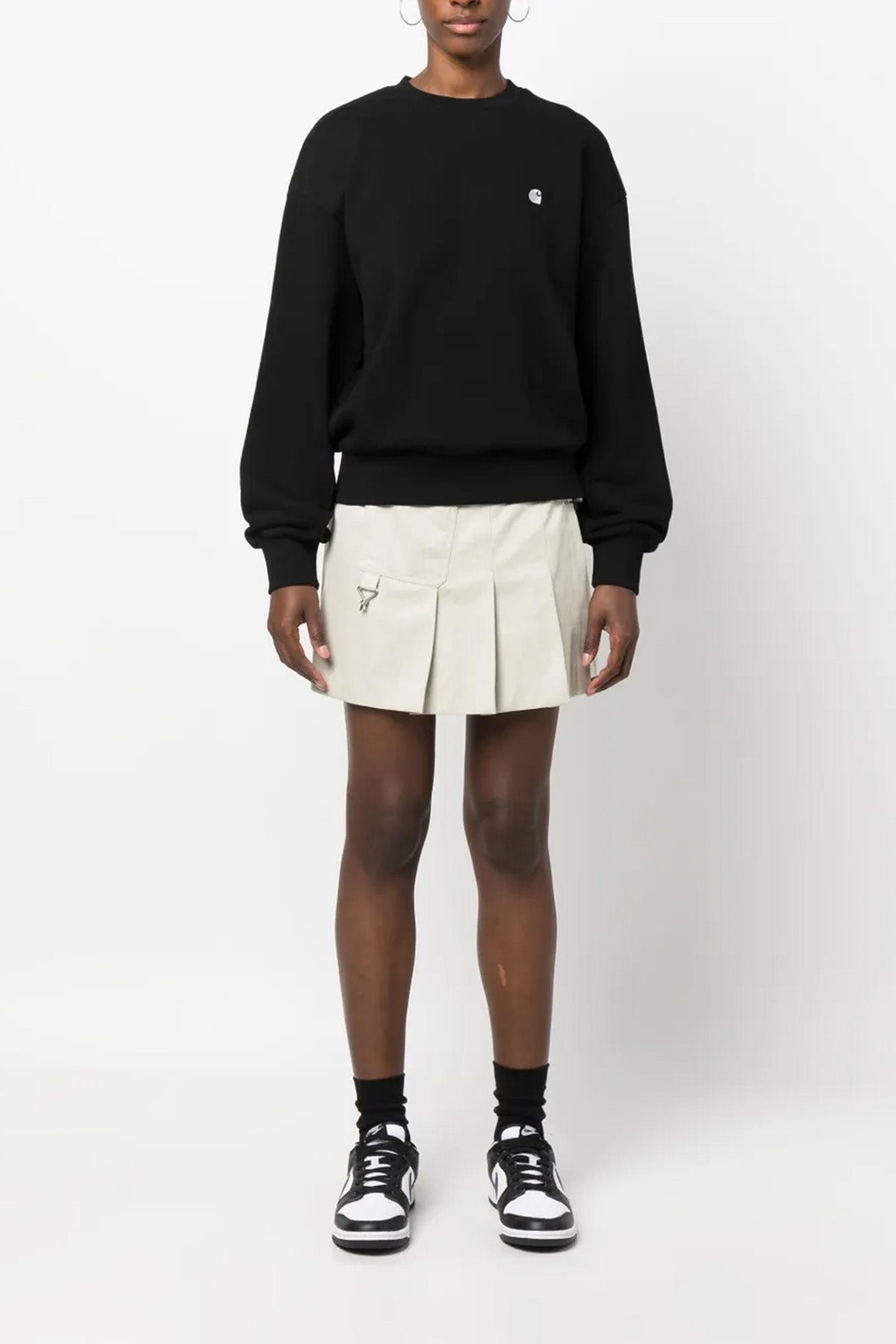 CARHARTT WIP L casey sweatshirt in heavy brushed cotton jersey