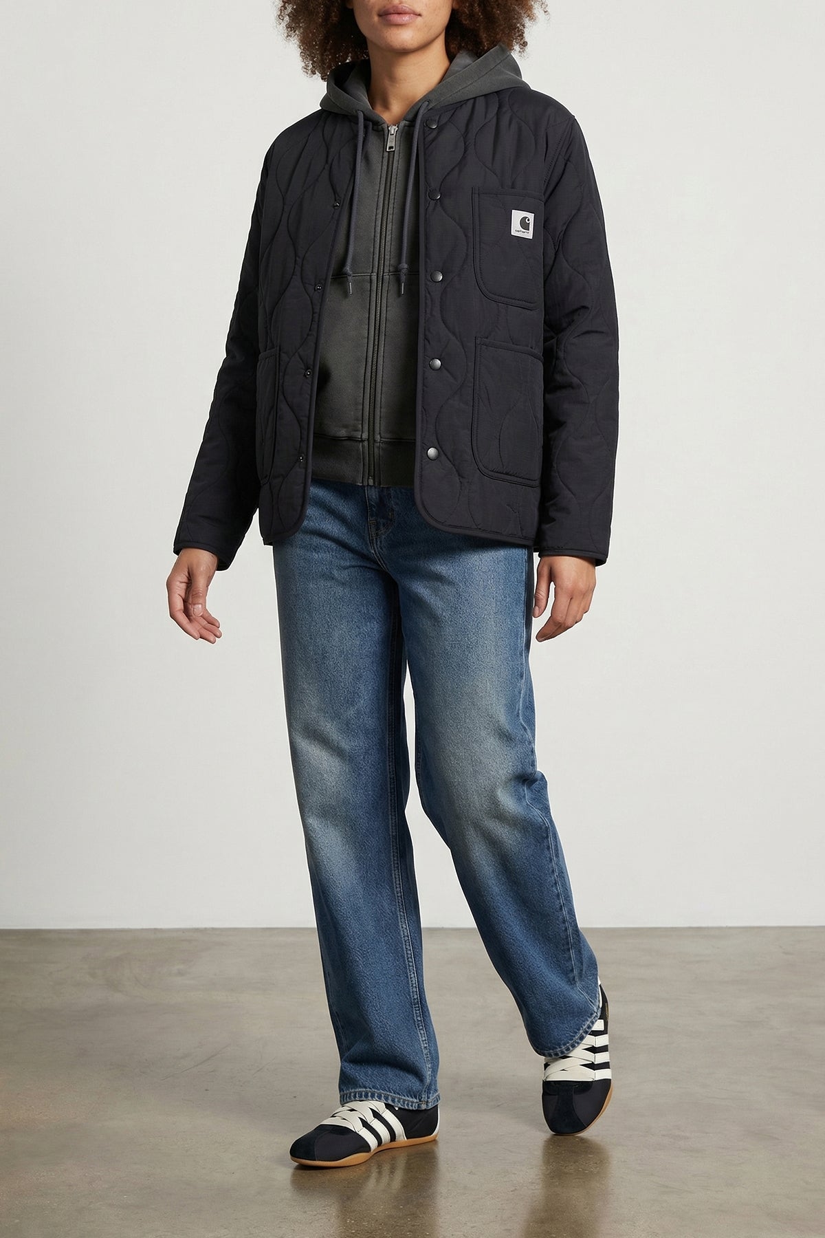 CARHARTT WIP M nelson hoodie in heavy unbrushed cotton jersey