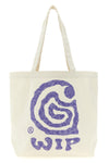 canvas graphic tote shopping bag in sturdy dearborn canvas