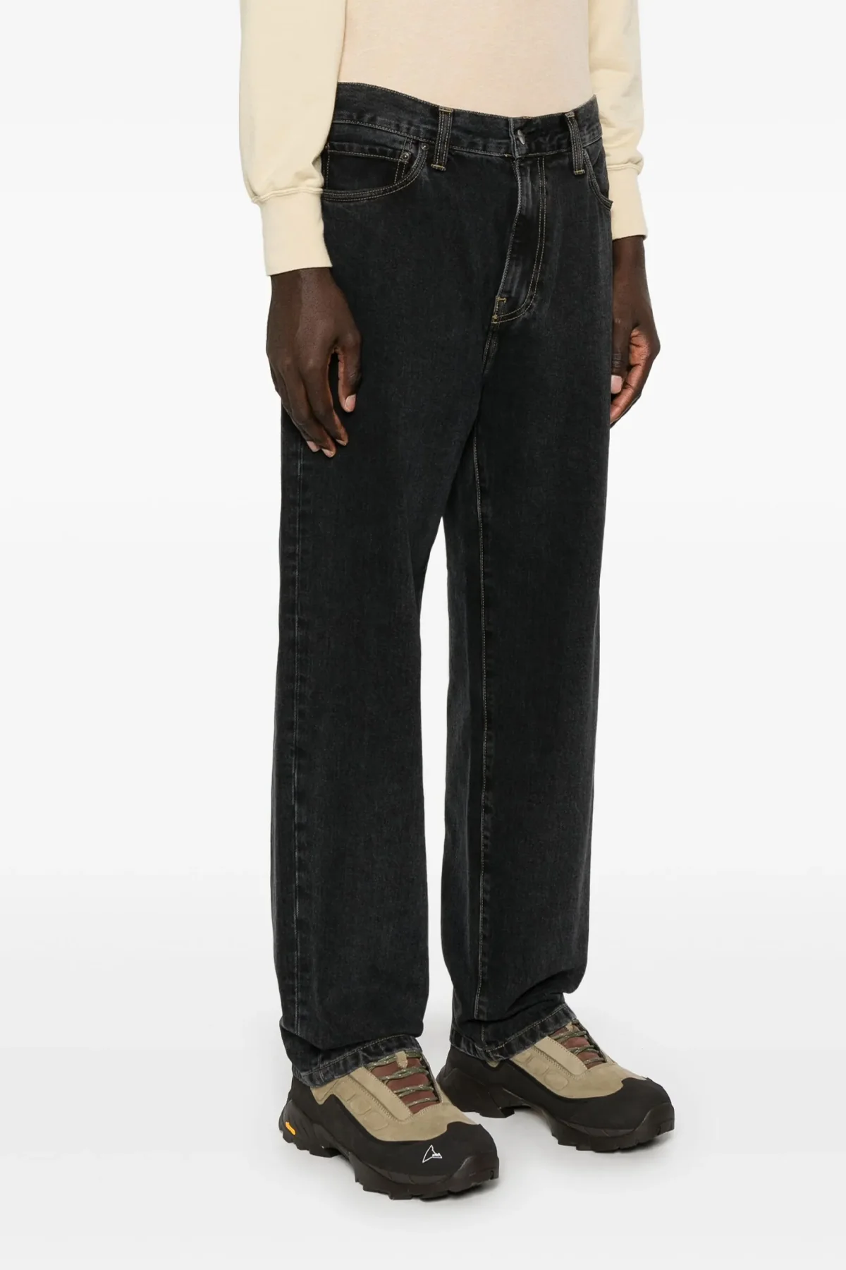CARHARTT WIP 29 aaron jeans in durable smith stonewashed cotton denim