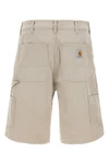 single knee cotton bermuda shorts